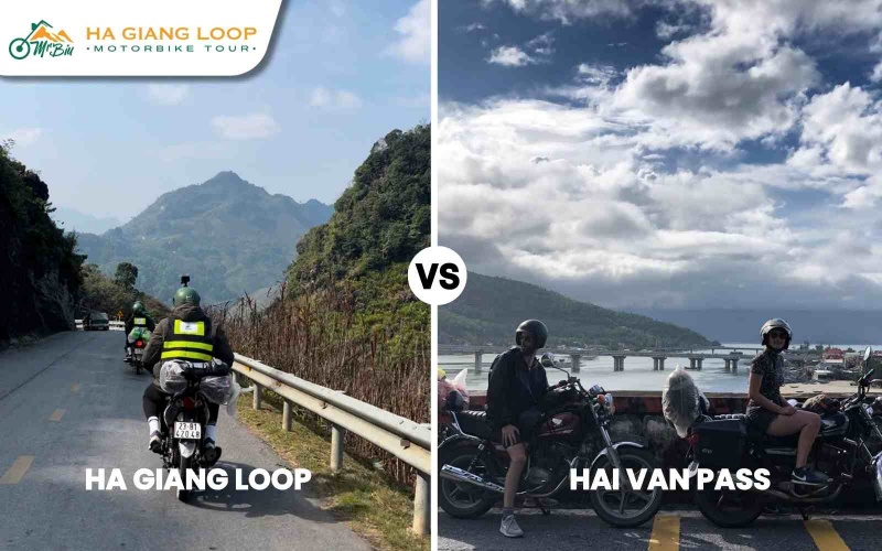 The Ha Giang Loop typically requires more days to complete than the Hai Van Pass
